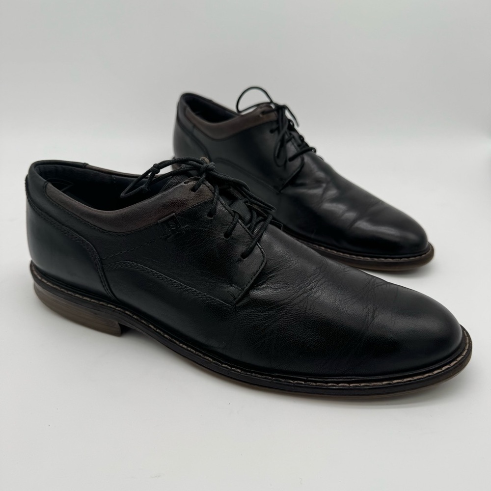 Josef Seibel Earl Black Leather Oxford Size 45/11-11.5